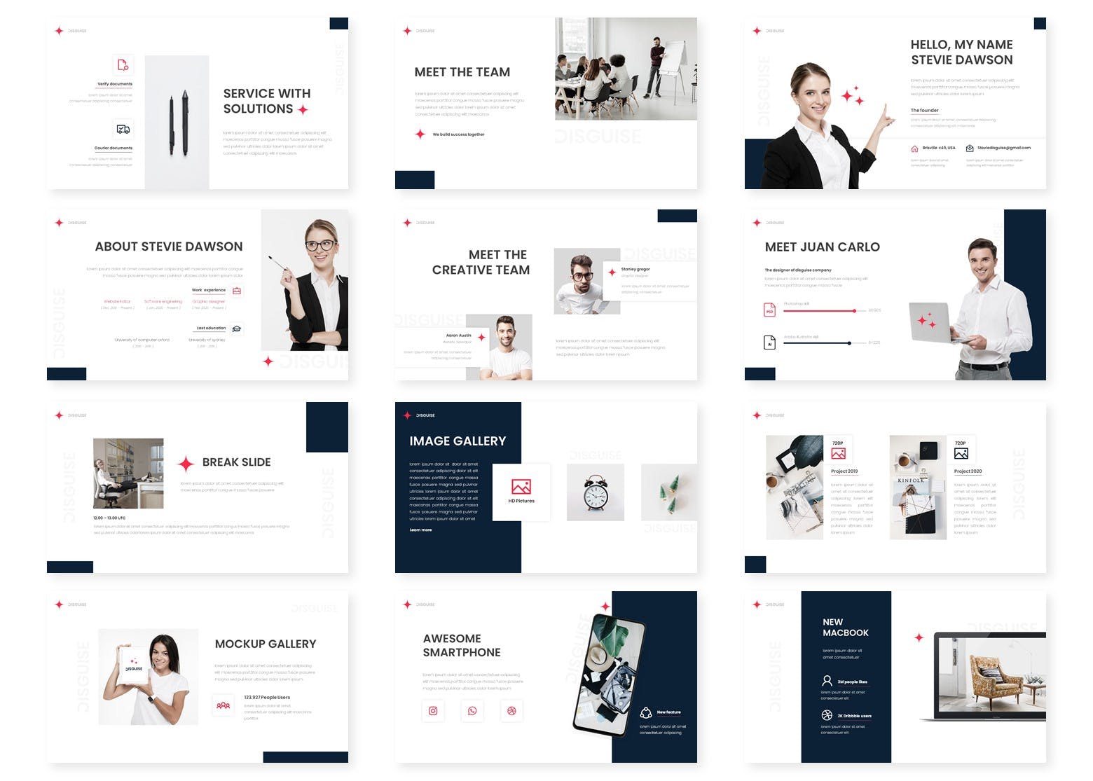 极简主义企业介绍PPT模板下载[PPTX]