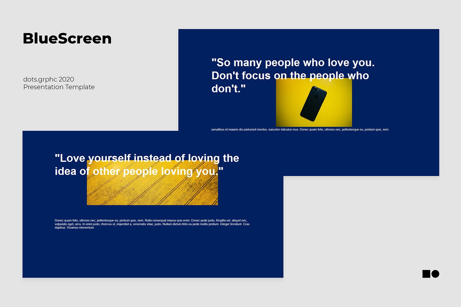 个性蓝色风格的PPT模板（PPTX）