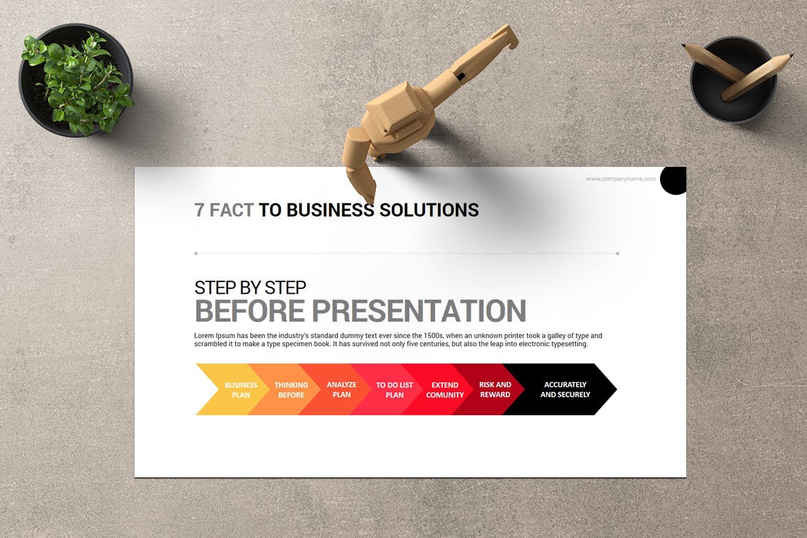 干净简单的极简主义PPT模板下载[PPTX]