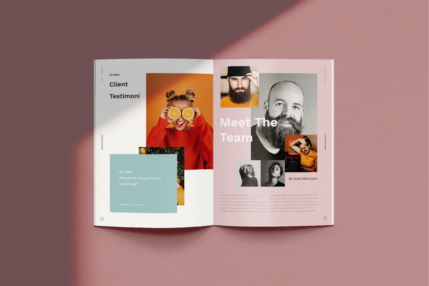 时尚高端简约优雅垂直画册风格的powerpoint幻灯片演示模板（pptx）