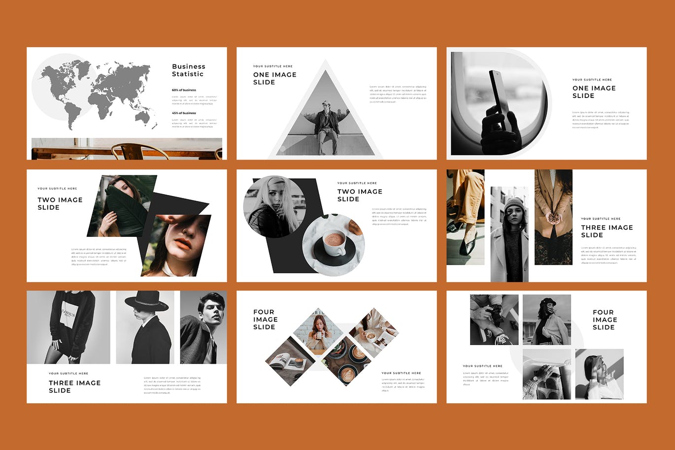 时尚高端简约优雅多用途的powerpoint幻灯片演示模板（pptx）