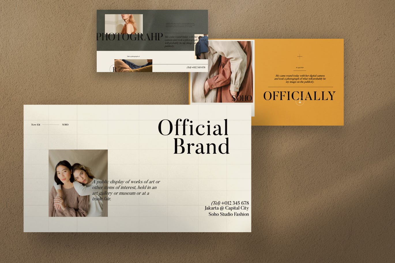 优雅时尚高端创意营销powerpoint幻灯片演示模板（pptx）