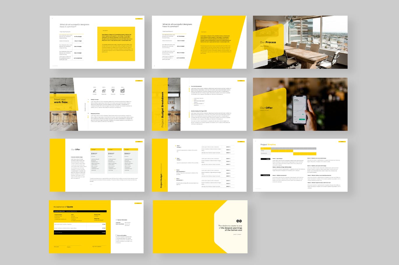 时尚高端专业的高品质的专业提案powerpoint幻灯片演示模板（pptx）