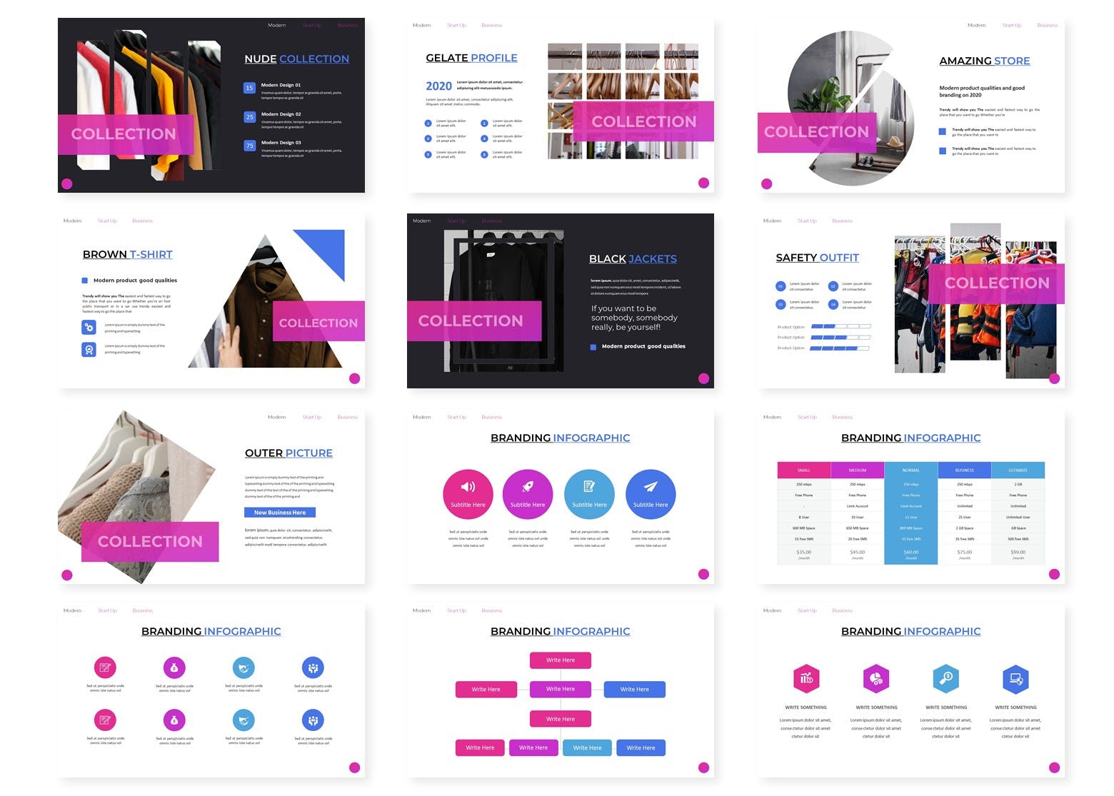 时尚大数据统计的PPT模板(PPTX)