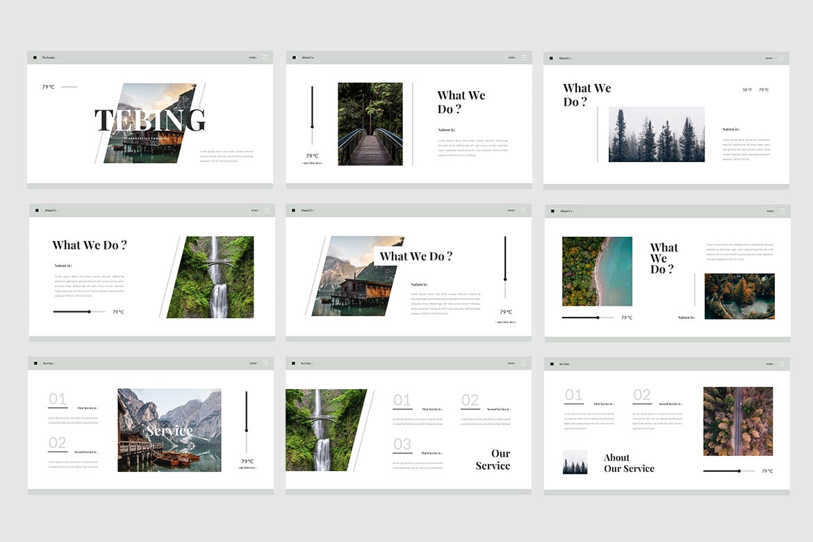 简洁大气的PPT模板下载（PPTX）