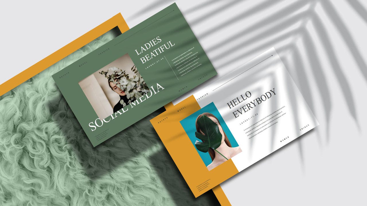 时尚的PPT模板下载（PPTX）