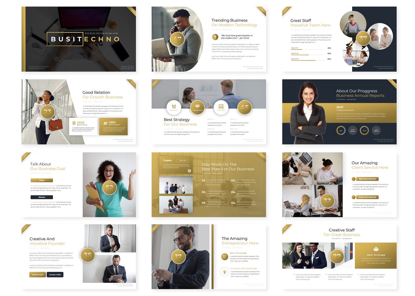 时尚高端房地产土豪金配色的高品质金融行业powerpoint幻灯片演示模板（pptx）