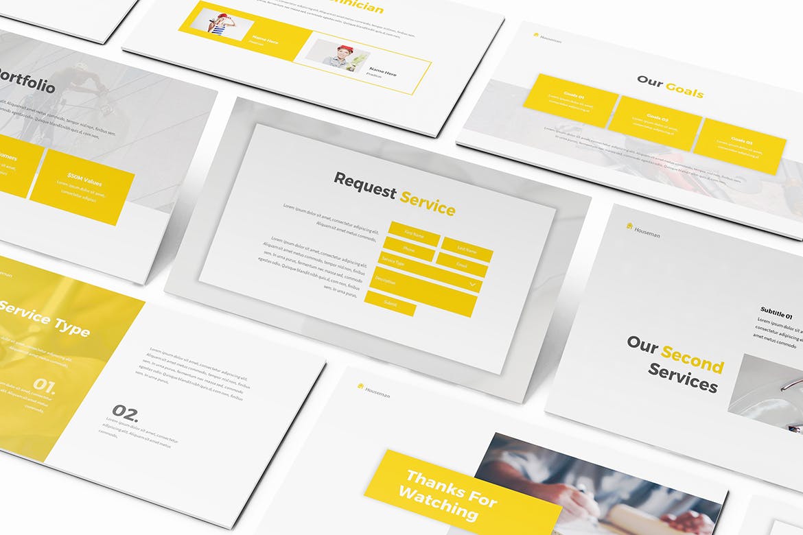 家政服务公司业务介绍PPT模板（PPTX）