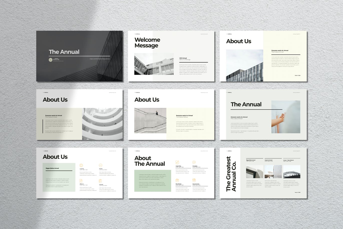 高端简约时尚多用途的高品质keynote幻灯片演示模板（key）