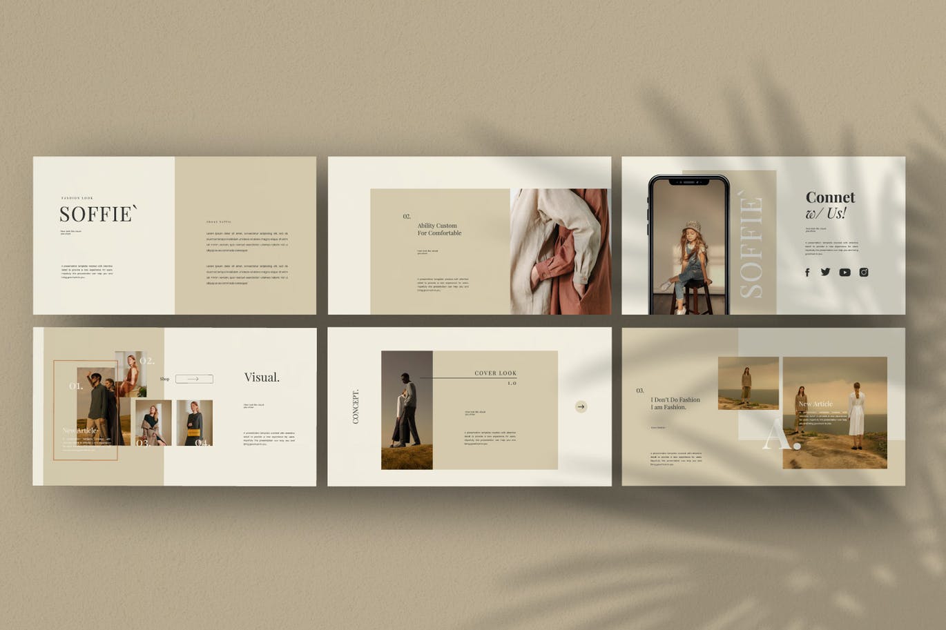 优雅时尚高端简约Google Slides谷歌幻灯片演示模板（pptx）