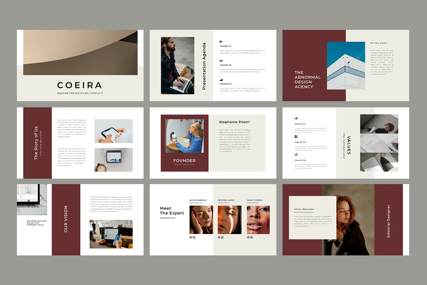 优雅简约商业商务提案powerpoint幻灯片演示模板（pptx）