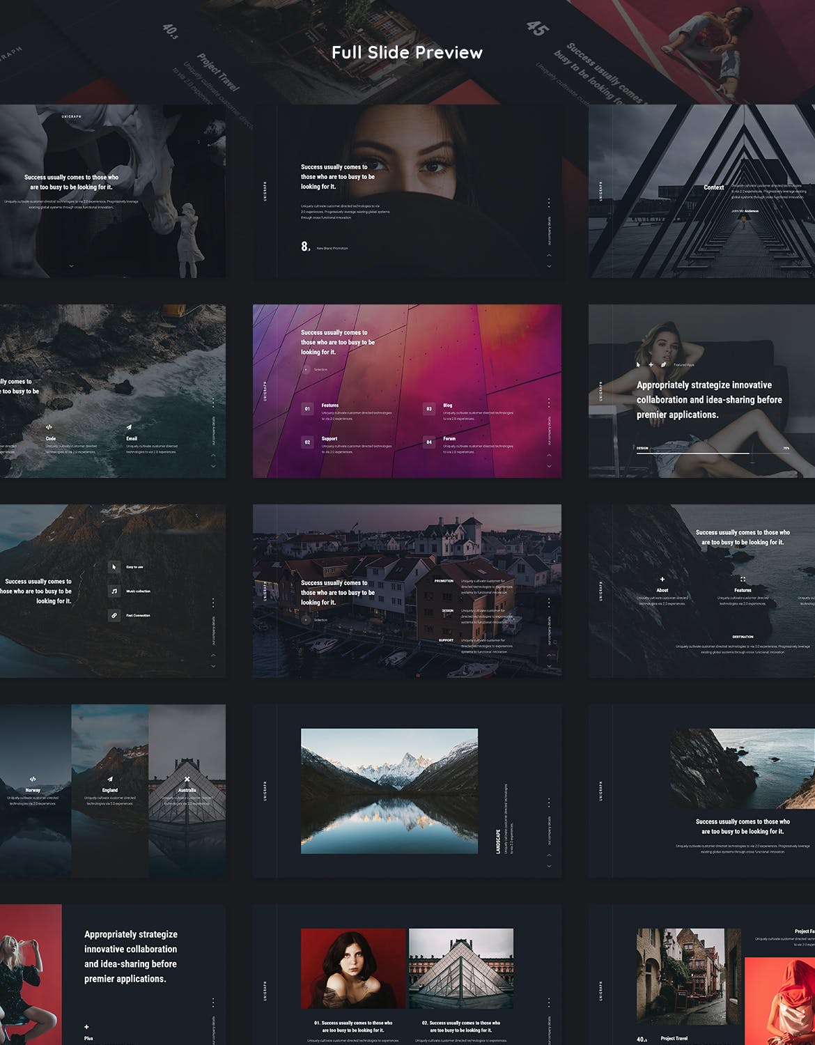 设计师个人作品介绍PPT模板（PPTX）