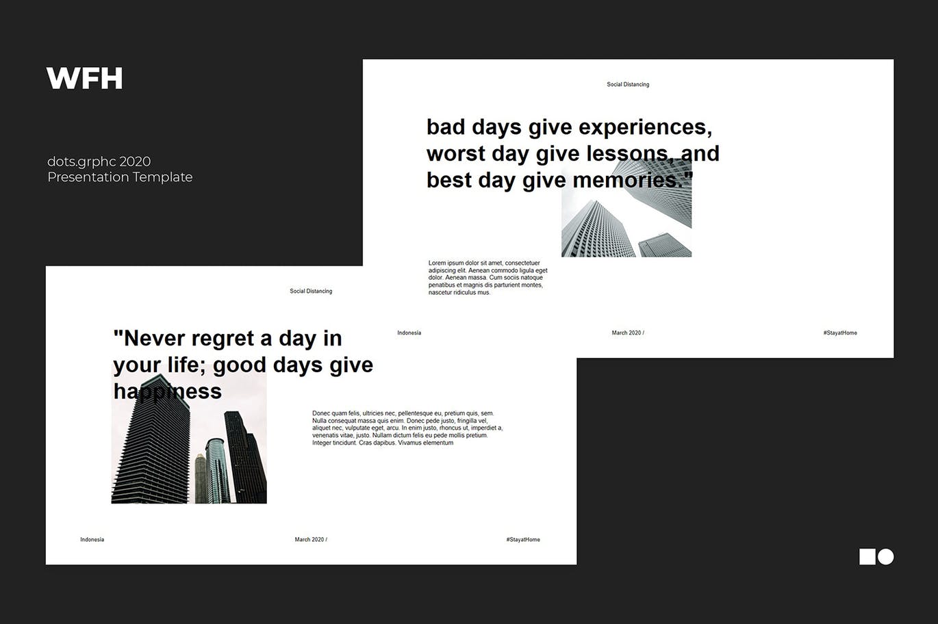 时尚高端简约多用途的高品质powerpoint幻灯片演示模板（pptx）