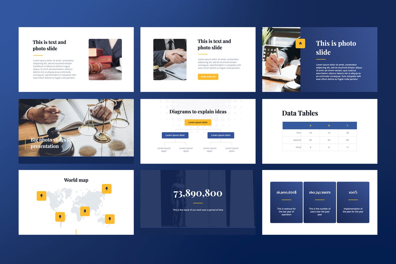 时尚高端专业的高品质法律律师事务所powerpoint幻灯片演示模板（pptx）