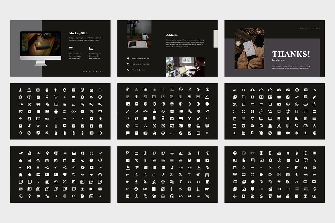 时尚简约好用的提案powerpoint幻灯片演示模板(pptx)