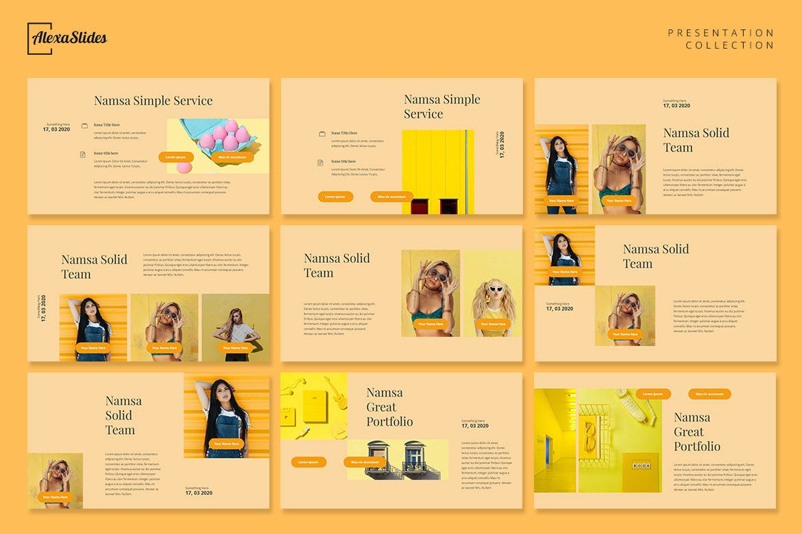 极简主义品牌PPT模板下载[PPTX]