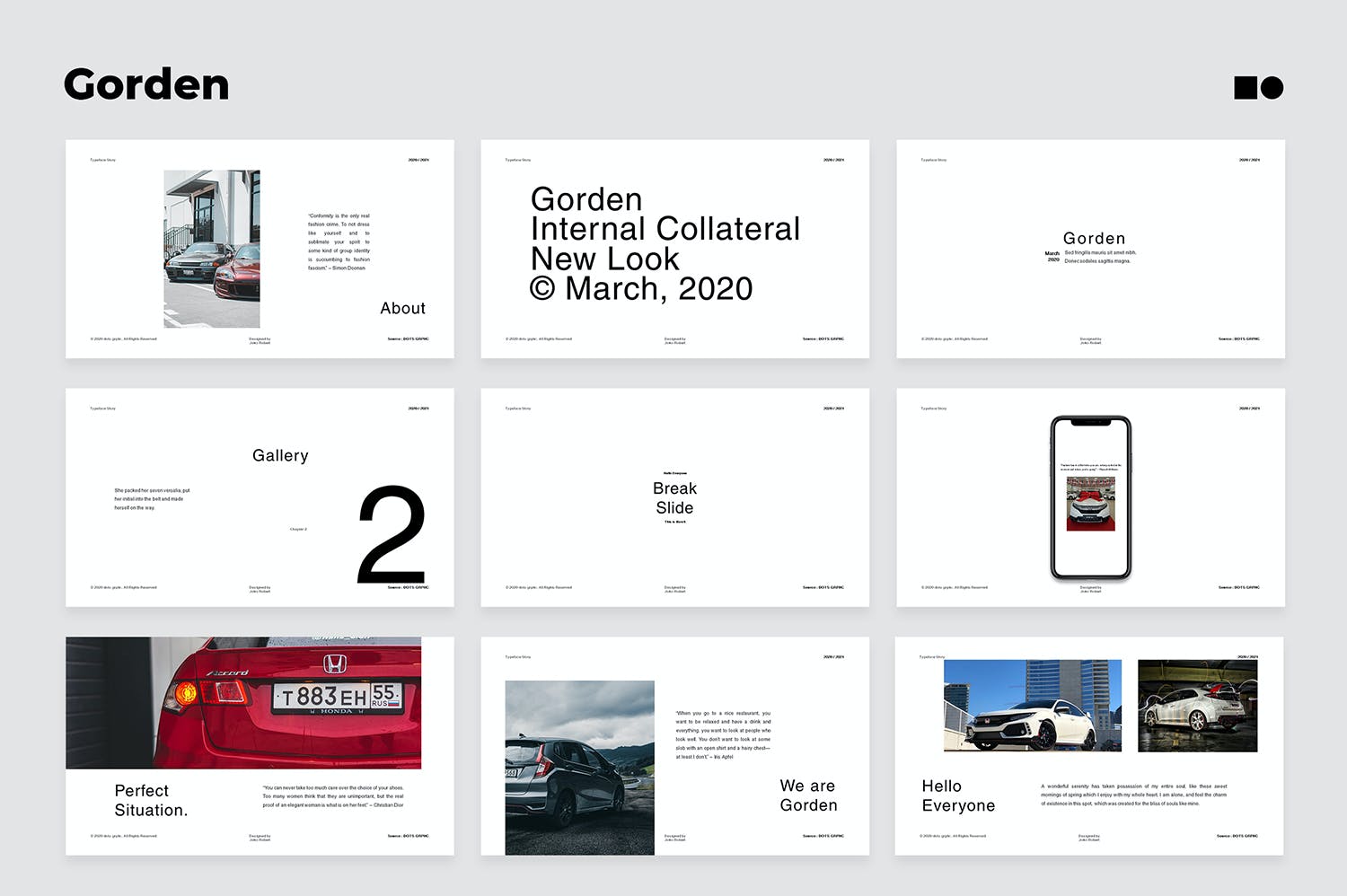 极简主义优雅的时尚PPT模板(PPTX)