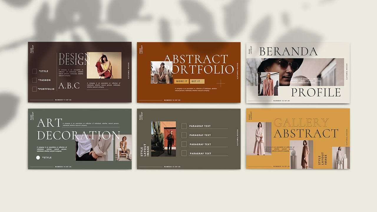 复古时尚的PPT模板下载（PPTX）