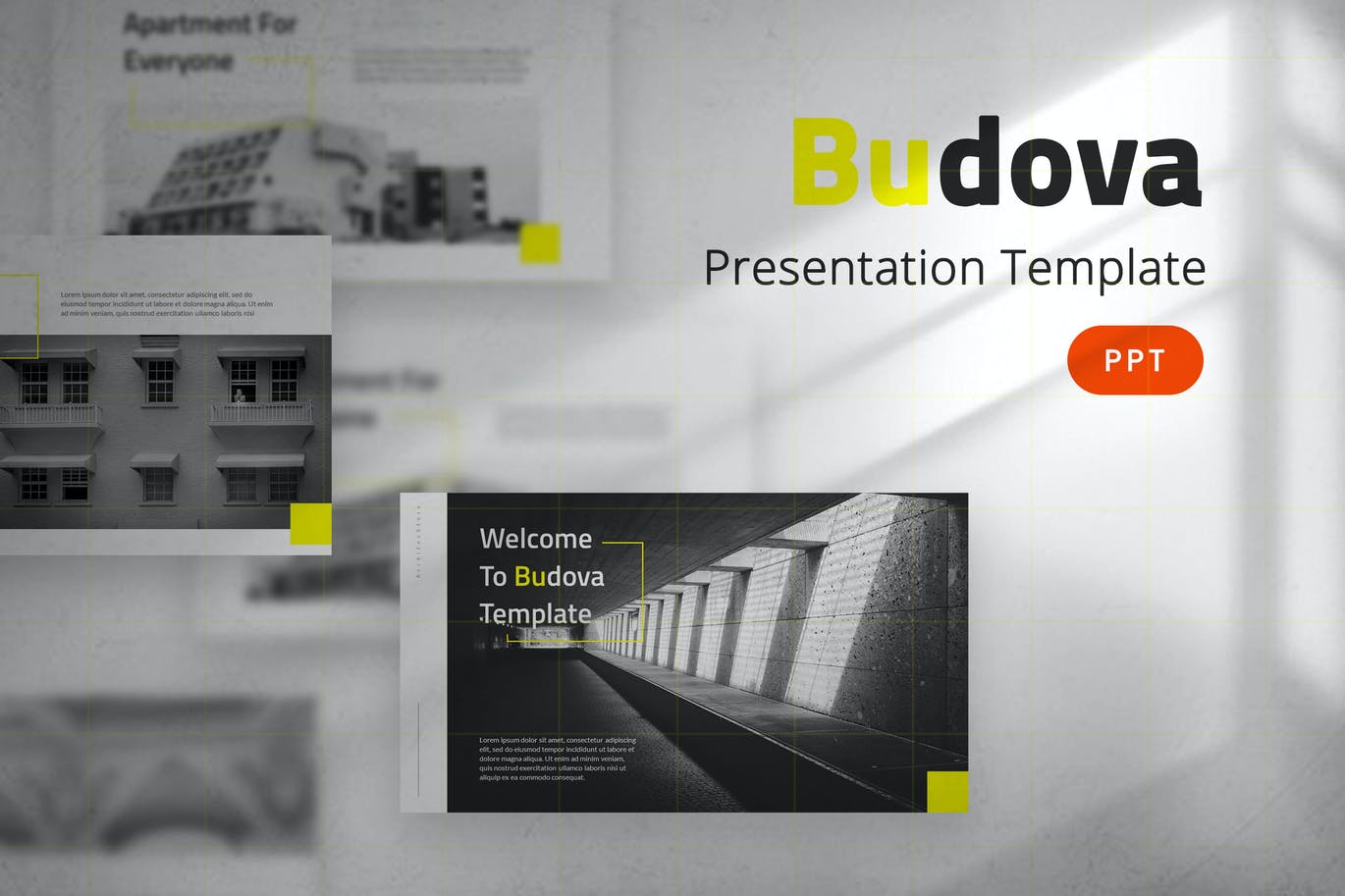 时尚高端简约高级灰配色的高品质业务大数据powerpoint幻灯片演示模板（pptx）