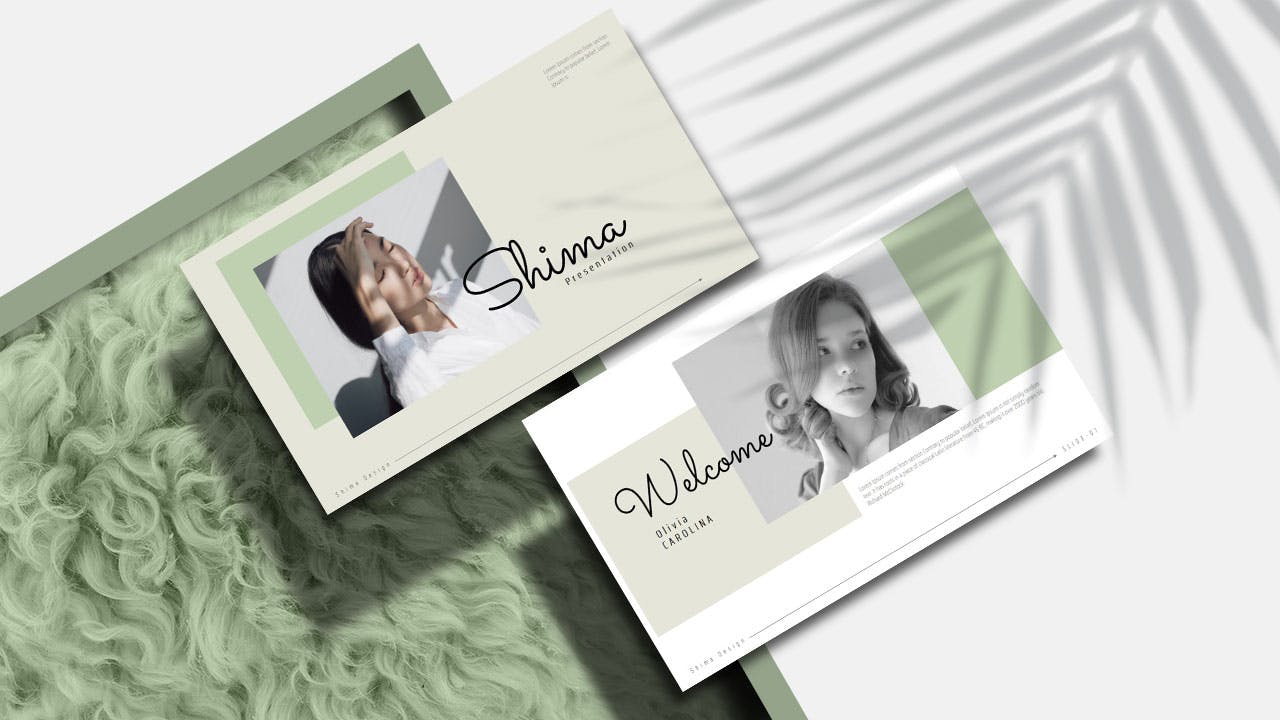 绿色清新的简约PPT模板下载(PPTX)