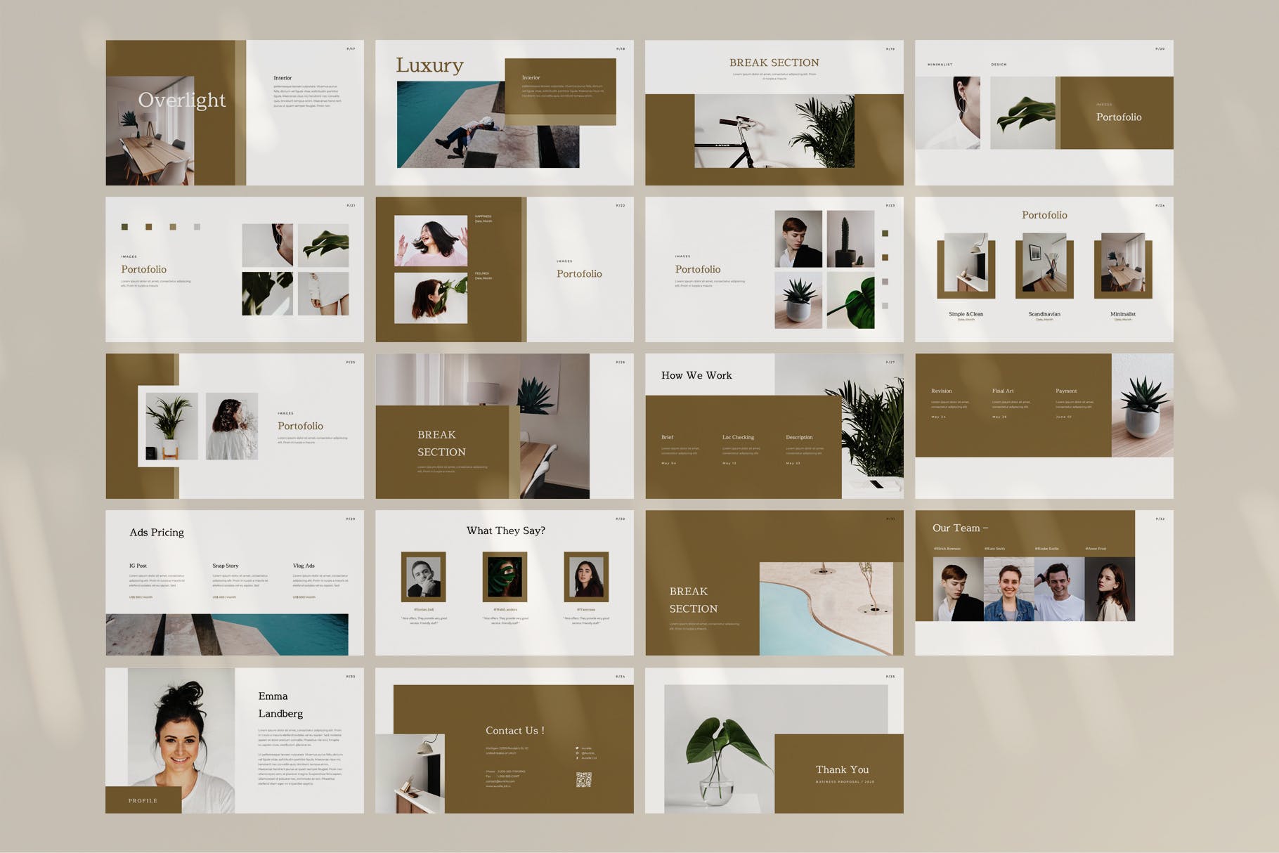 极简主义风格PPT模板下载(PPTX)