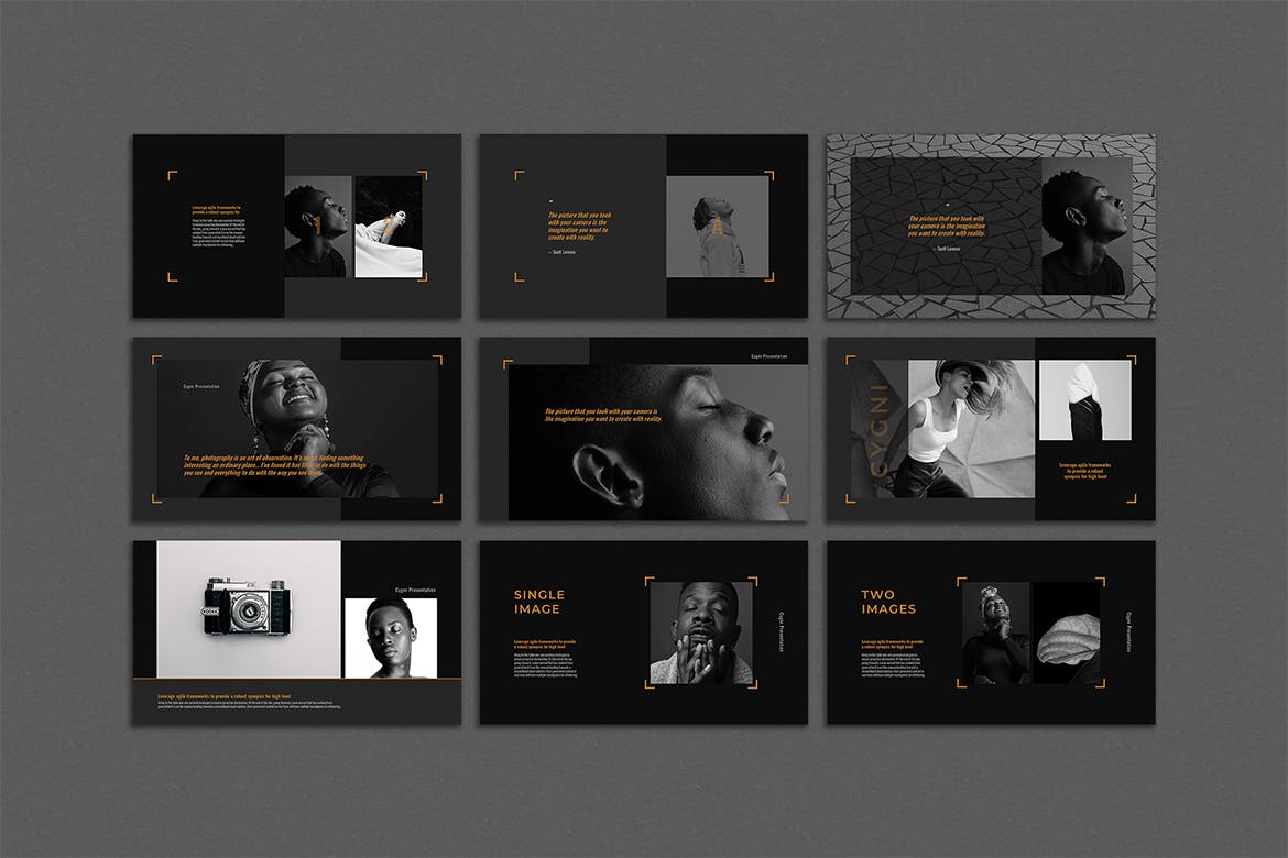 时尚优雅的高端方案介绍PPT模板下载[PPTX]