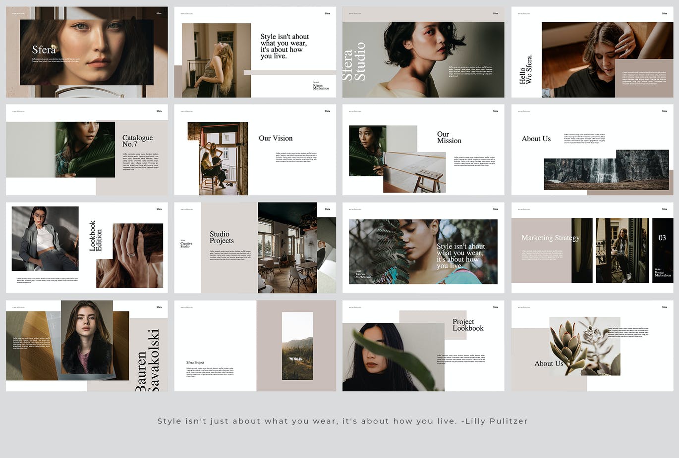 时尚大图PPT模板下载(PPTX)