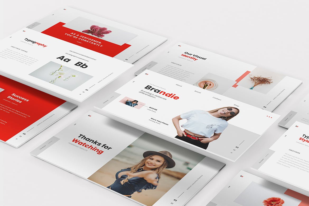 时尚高端简约清新多用途的高品质品牌主题演讲keynote幻灯片演示模板（key）