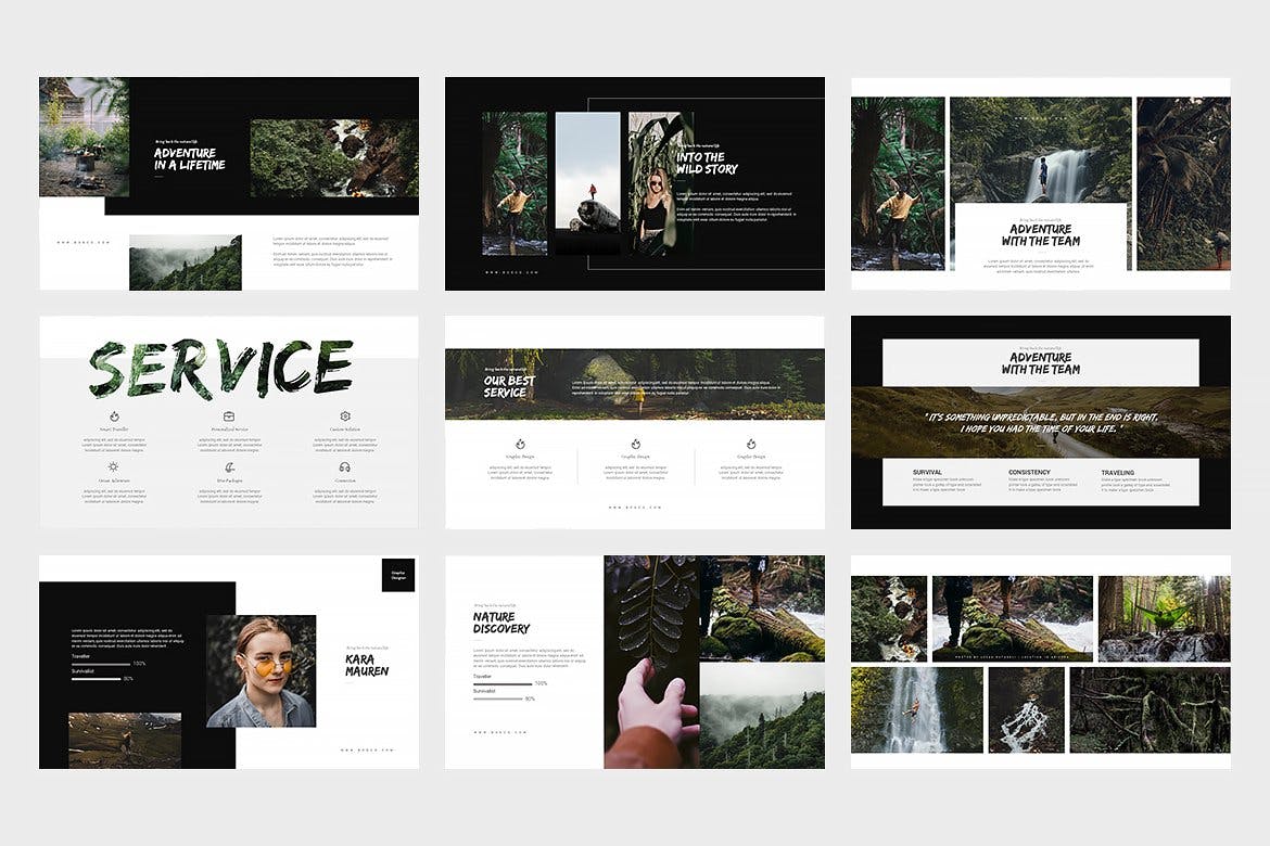 时尚高端优雅的高品质SWOT分析powerpoint幻灯片演示模板（pptx）