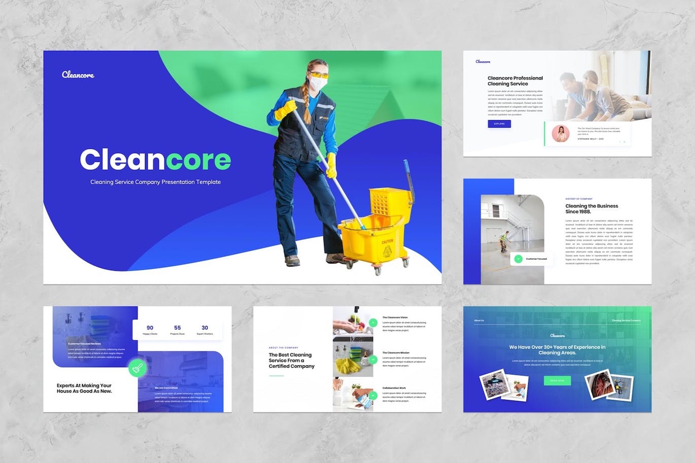 家政服务业务介绍PPT模板 [PPTX]