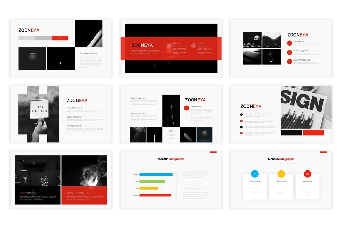 简约好用的多用途大数据powerpoint幻灯片演示模板（pptx）