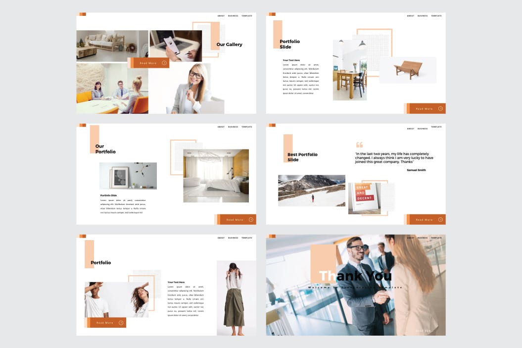 简约时尚高端清新优雅powerpoint幻灯片演示模板（pptx）