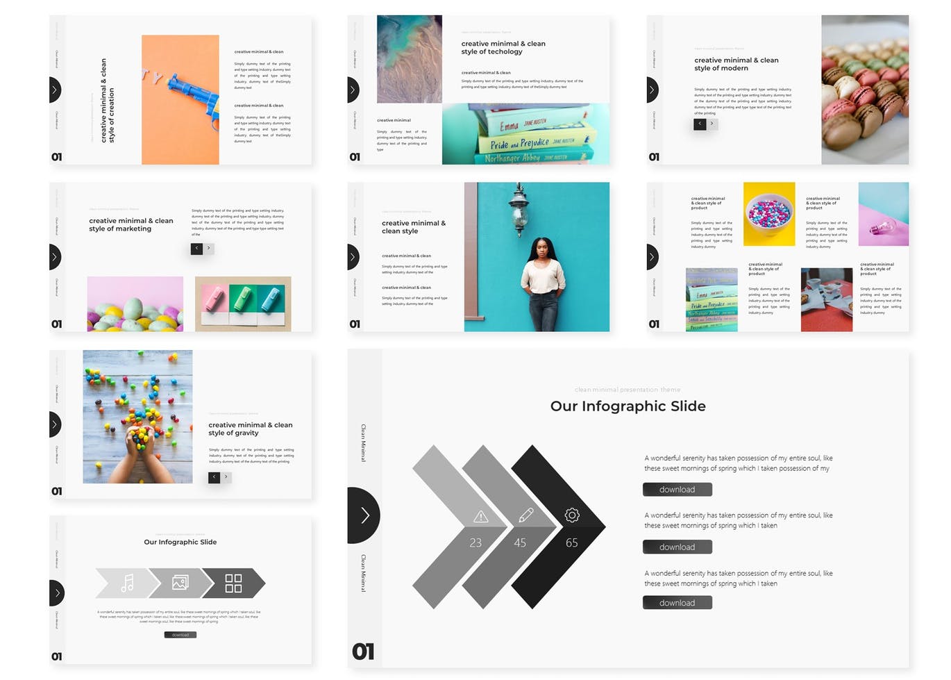 时尚高端清新简约多用途的高品质大数据powerpoint幻灯片演示模板（pptx）