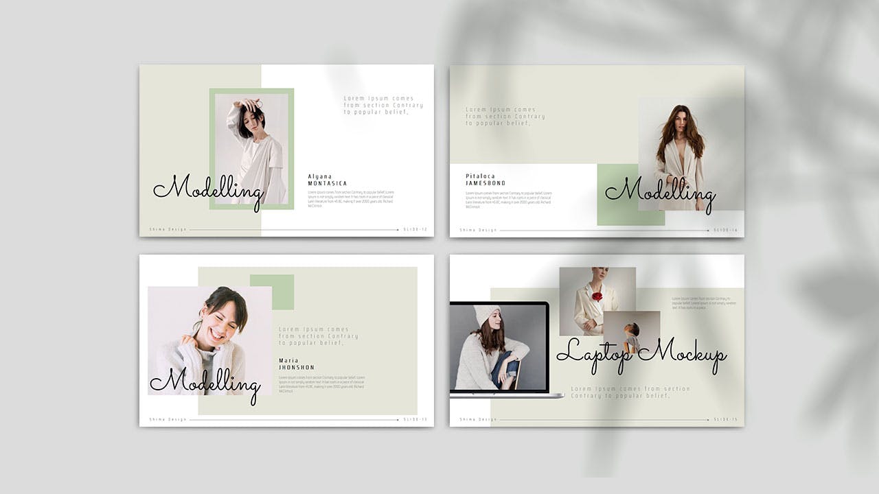 绿色清新的简约PPT模板下载(PPTX)