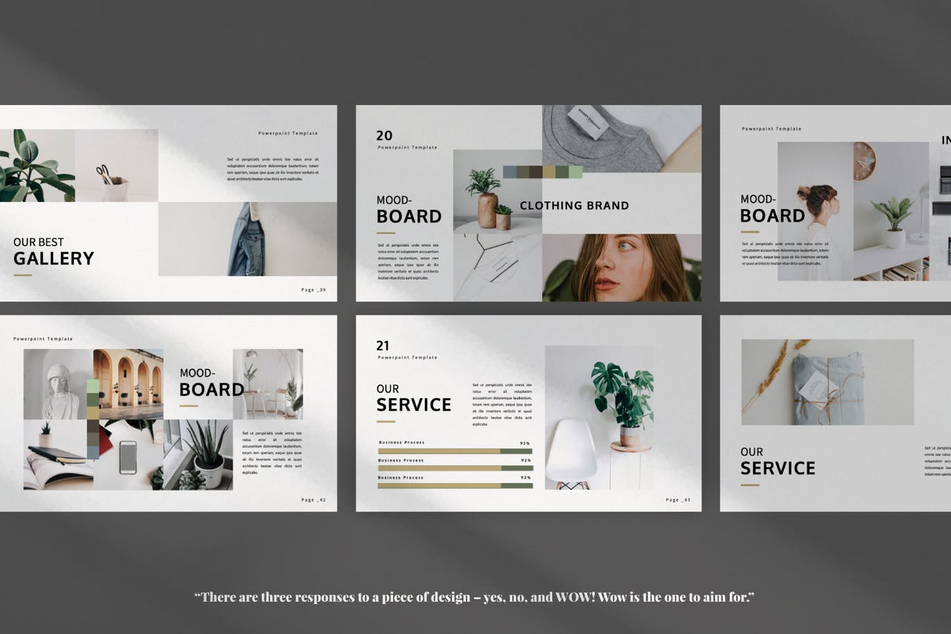 优雅时尚高端清新简约多用途的高品质powerpoint幻灯片演示模板（pptx）