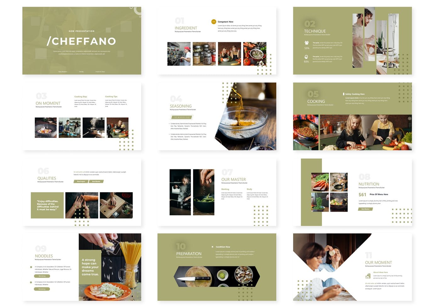 优雅时尚简约高端多用途powerpoint幻灯片演示模板（pptx）