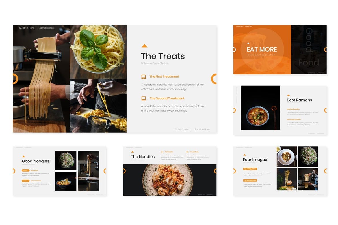 时尚高端餐厅饭店西餐powerpoint幻灯片演示模板（pptx）