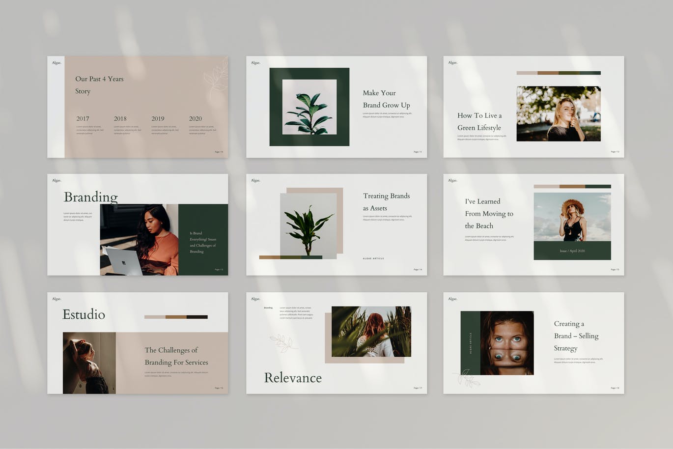 时尚高端专业优雅的powerpoint幻灯片演示模板（pptx）