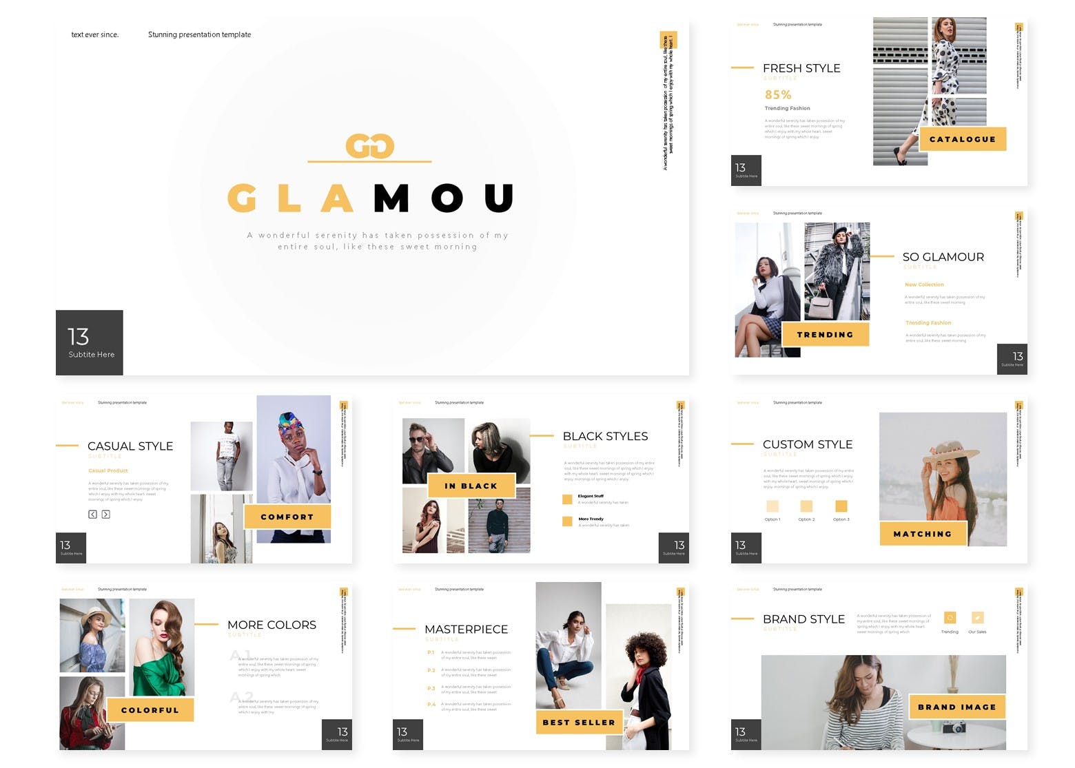 极简主义谷歌幻灯片模板（PPTX）