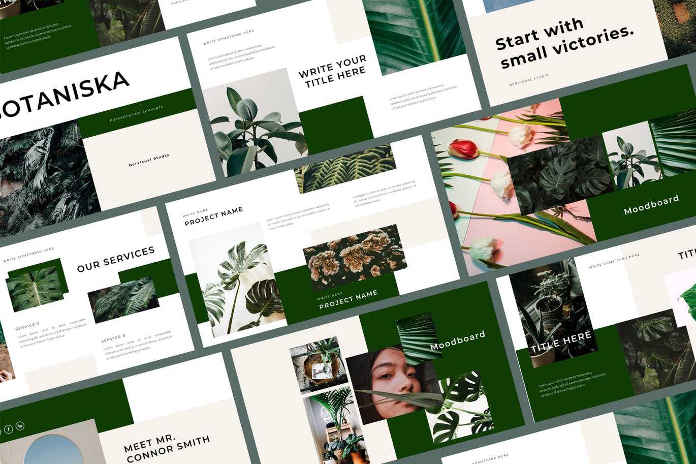 时尚高端优雅清新多用途的高品质powerpoint幻灯片演示模板（pptx）