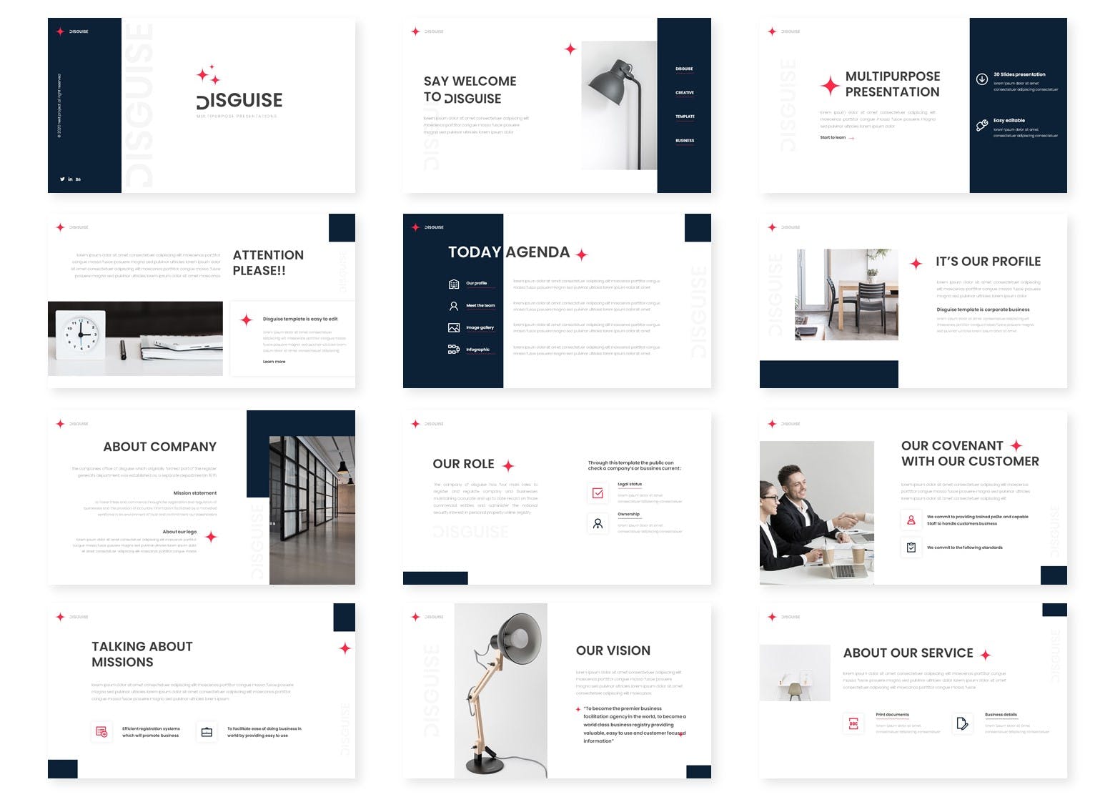 极简主义企业介绍PPT模板下载[PPTX]