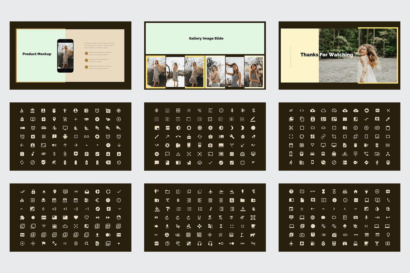 优雅时尚高端简约清新powerpoint幻灯片演示模板（pptx）