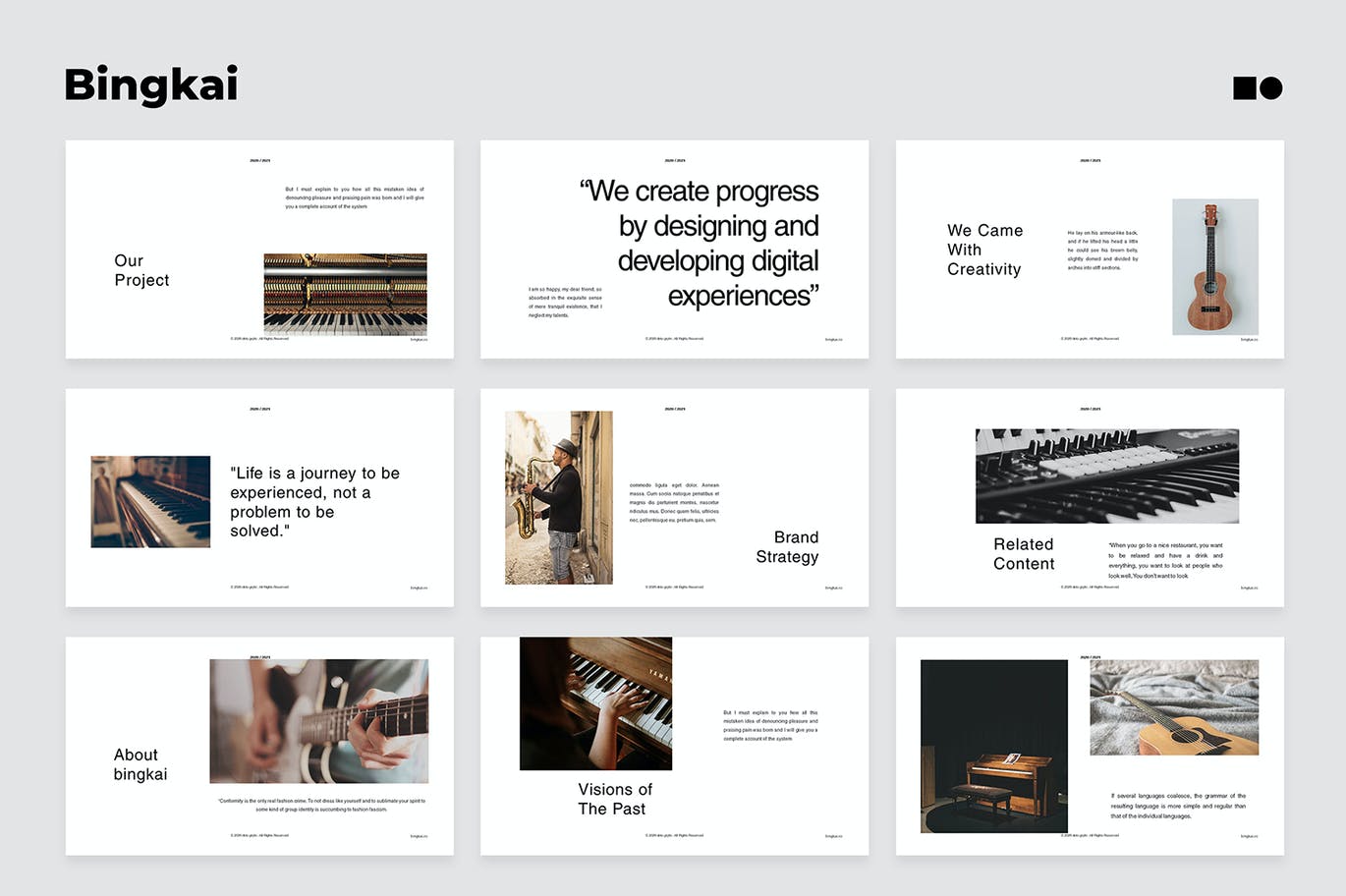 时尚高端简约清新多用途的高品质powerpoint幻灯片演示模板（pptx）