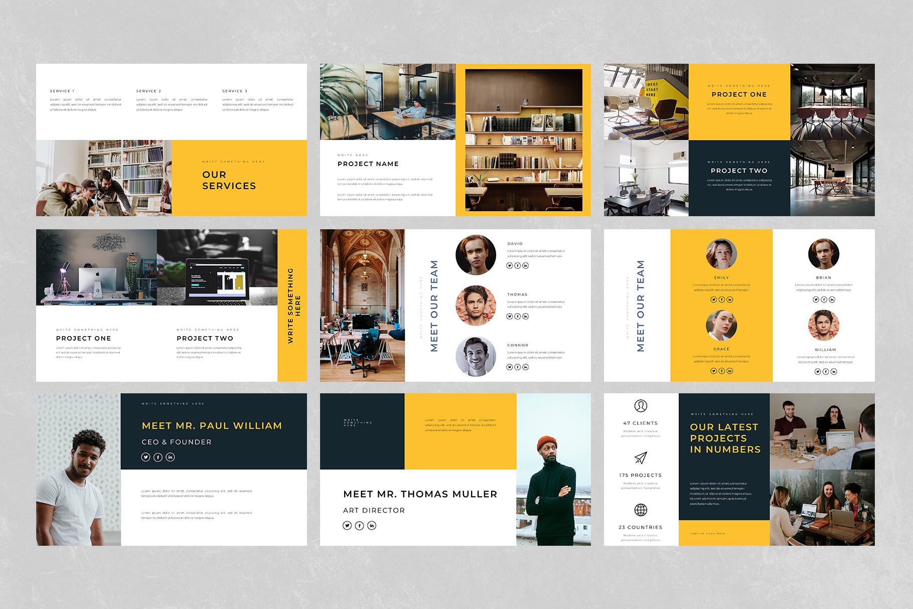 现代风格的大图PPT设计模板(PPTX)