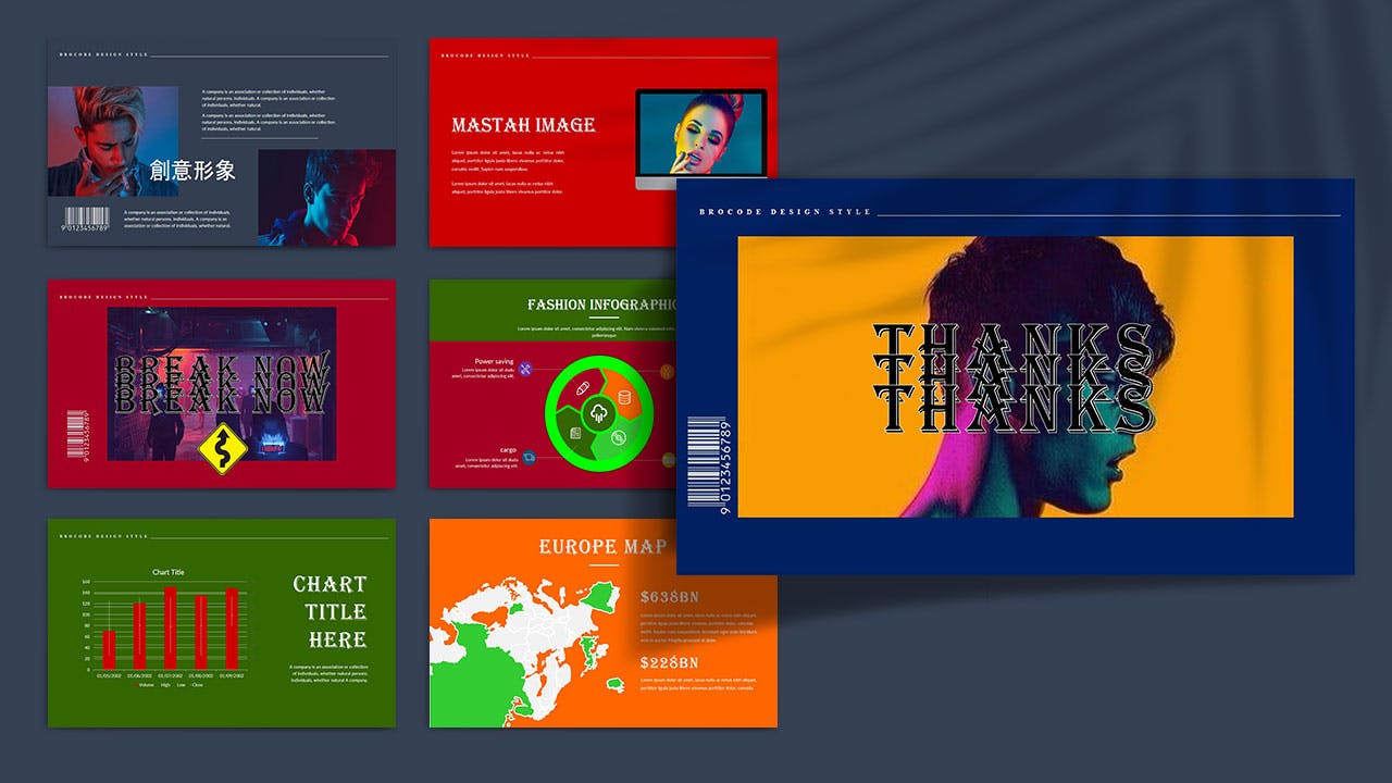 时尚新锐的设计PPT模板下载(atn)