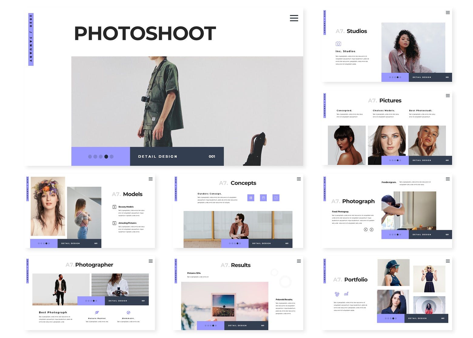 适合展示图片的PPT模板下载（PPTX）