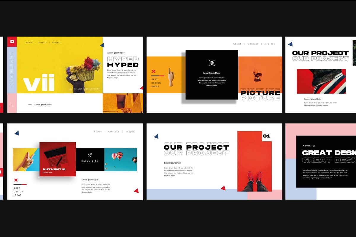 极简/专业/超现代和独特的Keynotey演示文稿模板