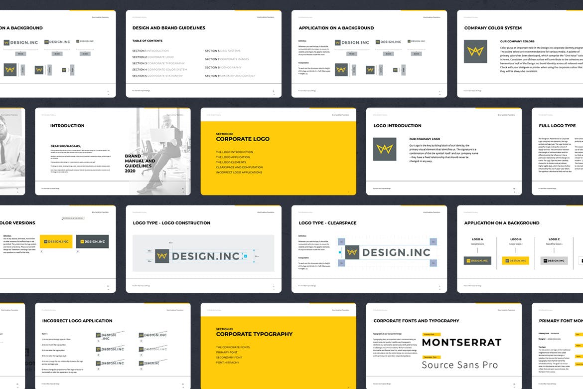 多功能品牌手册PPT模板下载(PPTX)