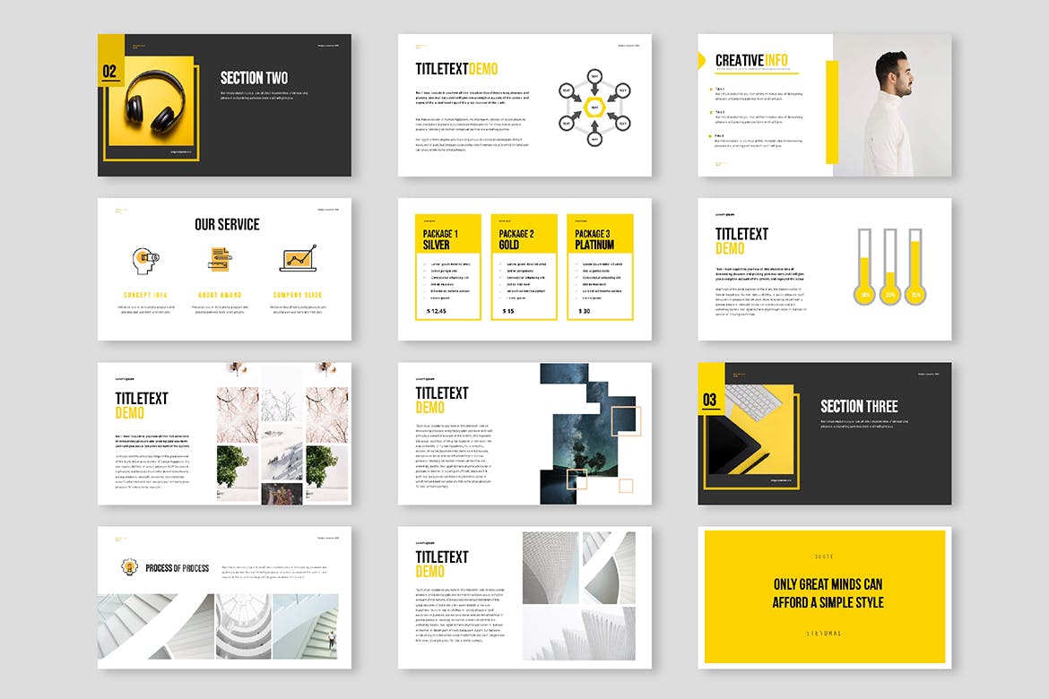 流行风格的时尚PPT模板下载