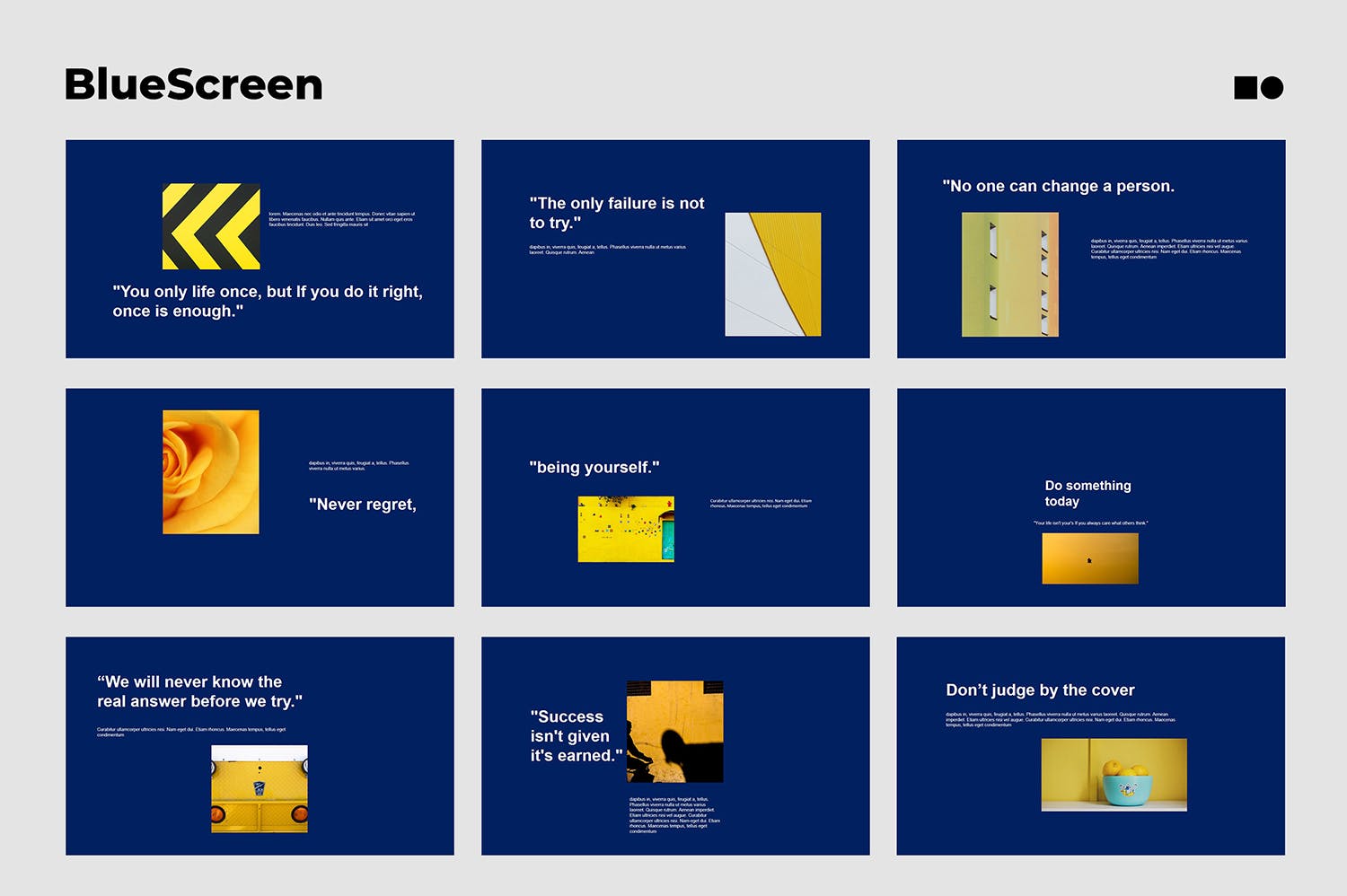个性蓝色风格的PPT模板（PPTX）